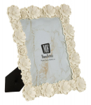 Pildiraam EMBOSSED FLOWERS 28,5 x 34 cm, kreem