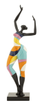 Dekoratiivne kuju DANCING GIRL 12,5x10x38cm, mitmev&auml;rviline