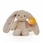Bunny & Me tikkimisteenusega pehme m&auml;nguasi Kreemvalge j&auml;nes, 22 cm