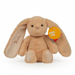 Bunny & Me tikkimisteenusega pehme m&auml;nguasi Beež j&auml;nes, 22 cm