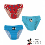 DISNEY Mickey Alusp&uuml;ksid 3 paari, punane/sinine 110/116