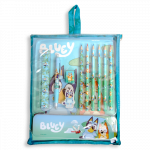 BLUEY kaasaskantav kirjatarvete komplekt