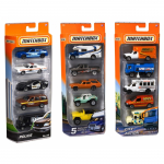 MATCHBOX mudelautode 5-pakk