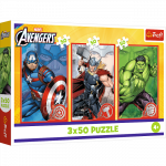 TREFL AVENGERS puslede komplekt Kangelane, 3x50 osa
