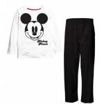 DISNEY pidžaama Mickey valge/must, 122/128