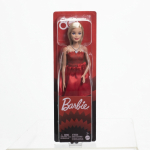 BARBIE 80. juubelinukk &ndash; Rubiinpunases kleidis 29 cm