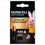 DURACELL patareid Optimum AAA 4 tk