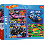 TREFL HOT WHEELS Puslede komplekt, 4x250 osa