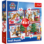 TREFL PAW PATROL Puslede komplekt, 4 tk, J&otilde;ulupusle