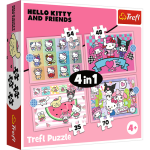 TREFL HELLO KITTY Puslede komplekt 4 in 1