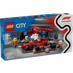 LEGO City F1&reg; boksipeatus ja boksimeeskond Ferrari autoga 60443