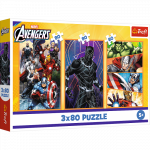 TREFL AVENGERS puslede komplekt P&auml;evad t&auml;is tegevust, 3x80 osa