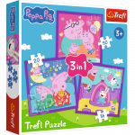 TREFL PEPPA PIG Pusle komplekt, 3 tk, Peppa Pig