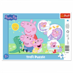 TREFL PEPPA PIG Pusle raamis, 15 osa
