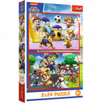 TREFL PAW PATROL puslede komplekt K&auml;papatrull, 2x24 osa