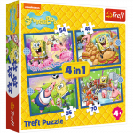 TREFL SPONGEBOB Puslede komplekt 4 in 1  K&auml;snakalle