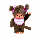 MONCHHICHI pehme m&auml;nguasi, T&uuml;druk, roosa, 20 cm