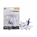 DARON tagasitt&otilde;mmatav lennuk heli- ja valgusega Lufthansa, 13 cm