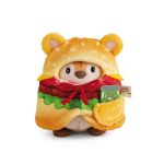 NICI pehme m&auml;nguasi tiiger Tiggy hapukurgipurgiga hamburgeri kost&uuml;&uuml;mis 8 cm