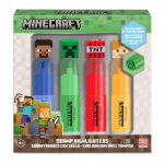 KIDS MINECRAFT markerid 3D kaunistusega 4 tk