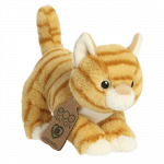 AURORA Eco Nation pehme m&auml;nguasi oranž kass, 15 cm