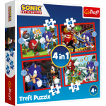 TREFL SONIC Puslede komplekt 4 in 1 Sonic