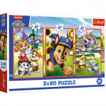 TREFL PAW PATROL puslede komplekt Kutsude kamp, 3x80 osa