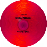 Tangle NightBall Valgustatud punane korvpall, 25 cm