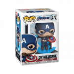 FUNKO POP! Vinyl figuur: Avengers: Endgame - Captain America w/Broken shield and Mj&ouml;lnir