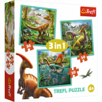 TREFL Pusle komplekt Dinosaurused, 3 tk
