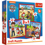 TREFL PAW PATROL 3 in 1 Pusle komplekt, K&auml;paPatrull