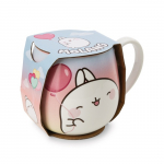 NICI portselanist tass Molang s&uuml;dame kujulise &otilde;hupalliga 400 ml