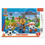 TREFL PAW PATROL Pusle raamis K&auml;papatrull, 15 osa