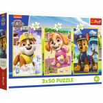 TREFL PAW PATROL puslede komplekt K&auml;papatrulli kutsud, 3x50 osa