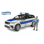 BRUDER Range Rover Velar politseiauto heli ja valgus+figuur skaala 1:16