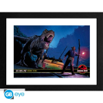 JURASSIC PARK raamitud pilt Alan Grant vs T-Rex, 30x40 cm