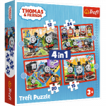 TREFL THOMAS & FRIENDS 4 in 1 Puslede komplekt