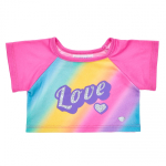 BUILD-A-BEAR RAINBOW T-s&auml;rk armastus