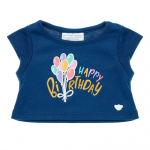 BUILD-A-BEAR Happy Birthday sinine T-s&auml;rk