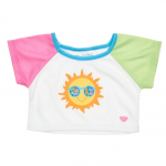 BUILD-A-BEAR Sunny days v&auml;rviliste varrukatega T-s&auml;rk