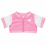 BUILD-A-BEAR roosa bomber-jakk