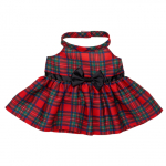 BUILD-A-BEAR punane ruuduline pidulik kleit