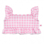 BUILD-A-BEAR roosa ruuduline satsidega pluus
