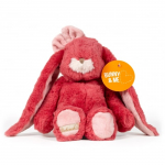 Bunny & Me tikkimisteenusega pehme m&auml;nguasi s&otilde;bralik j&auml;nes Kanini tulbiroosa, 30 cm