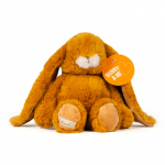 Bunny & Me tikkimisteenusega pehme m&auml;nguasi s&otilde;bralik j&auml;nes Kanini sinepikollane, 30 cm