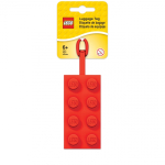 LEGO nimeripats - 2x4 punane