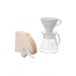 Hario V60 02 Craft Ceramic Dripper set kohvivalmistamise komplekt - valge