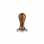 SORSO Barista tamper, roostevaba teras, puidust k&auml;epidemega, 57 mm &ndash; pruun