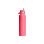 Hydro Flask Standard Mouth Flex Straw Cap Popstar Pink termospudel, 621 ml
