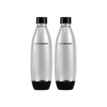 Pudelid SodaStream Fuse Black (sobilikud SodaStream mulliveemasinatele), 2 x 1 l
